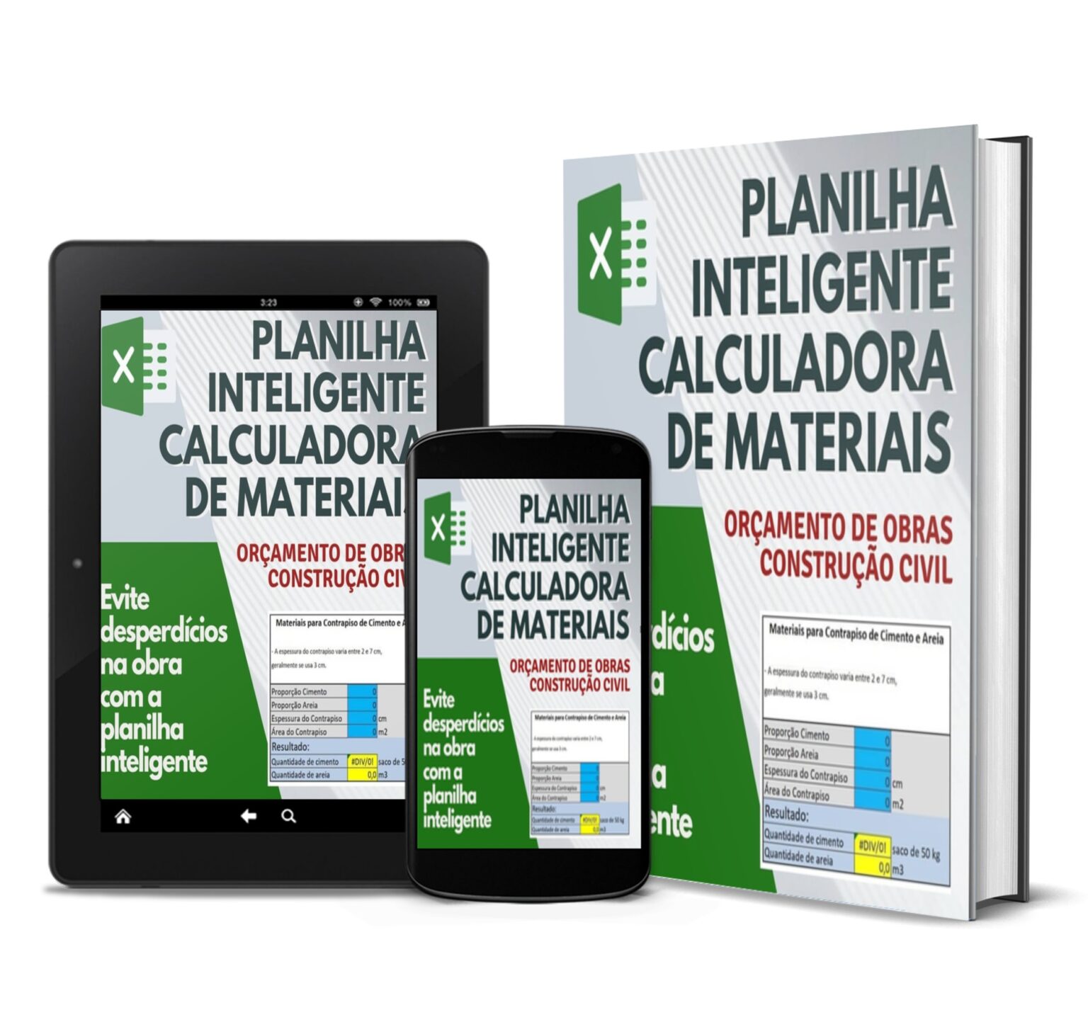 Planilha Calculadora De Materiais Planilha Ms Excel 8562